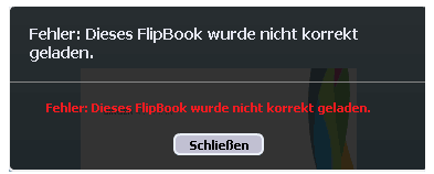 Fehlermeldung